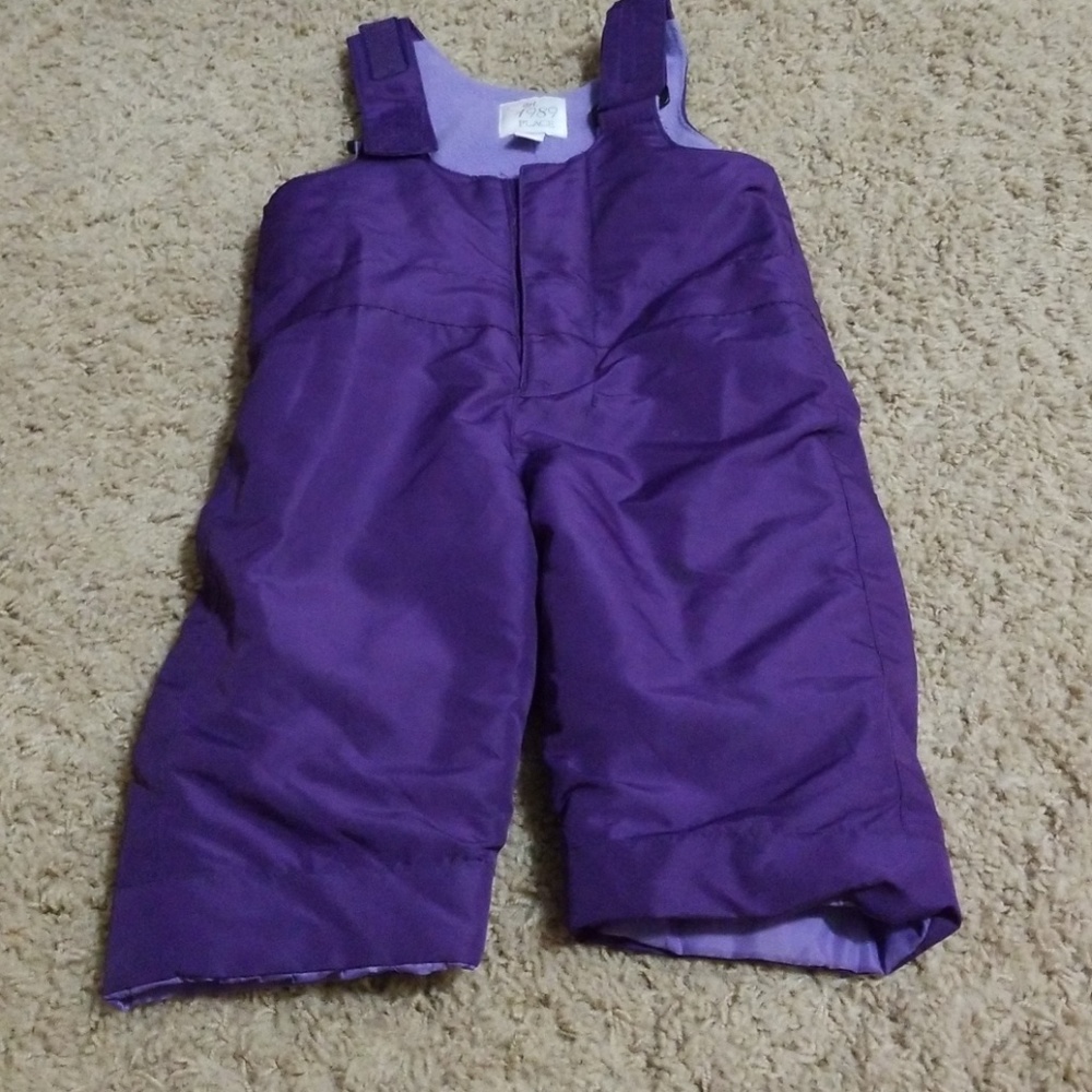 Baby girl snow bibs